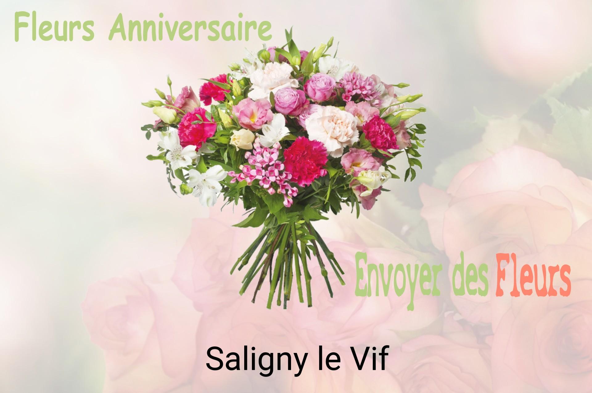 Bouquet de fleurs d’anniversaire livré à Saligny-le-Vif