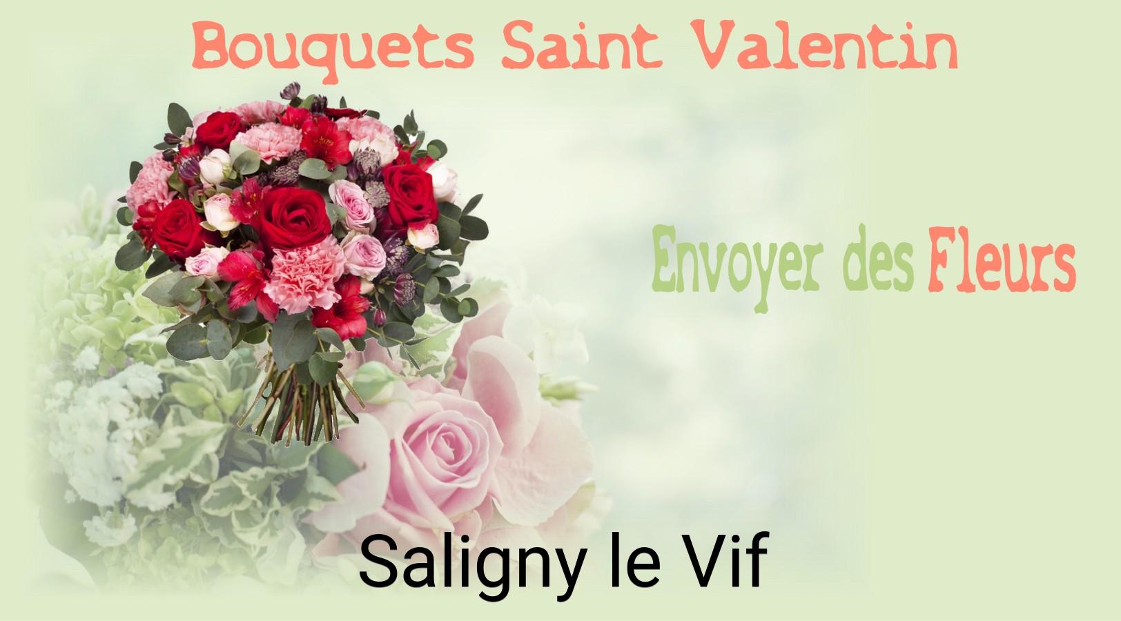 Roses de Saint-Valentin livrées à Saligny-le-Vif